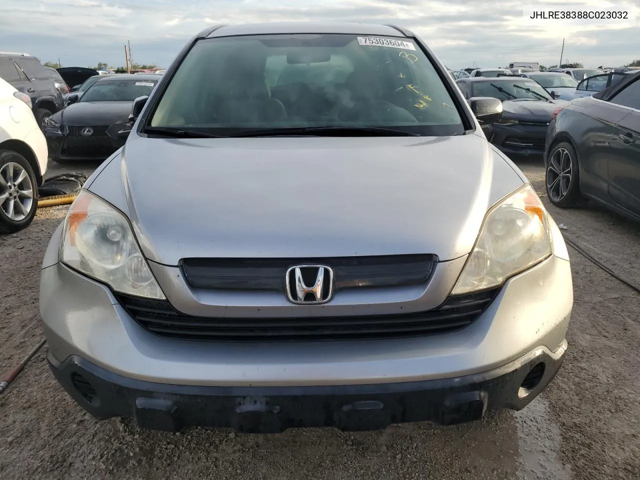 2008 Honda Cr-V Lx VIN: JHLRE38388C023032 Lot: 75303604