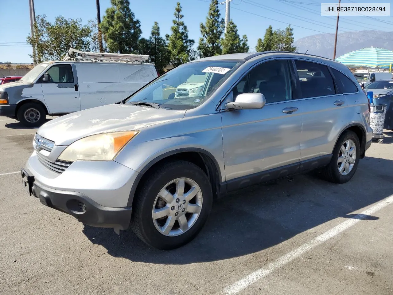 JHLRE38718C028494 2008 Honda Cr-V Exl