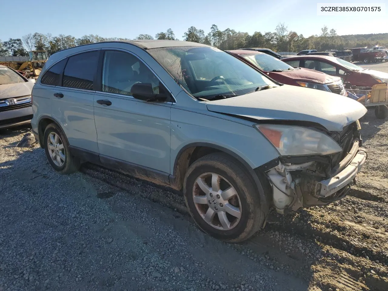 2008 Honda Cr-V Ex VIN: 3CZRE385X8G701575 Lot: 75573704