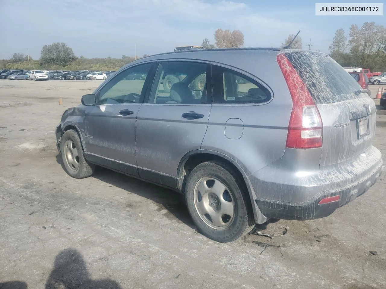 2008 Honda Cr-V Lx VIN: JHLRE38368C004172 Lot: 75615464