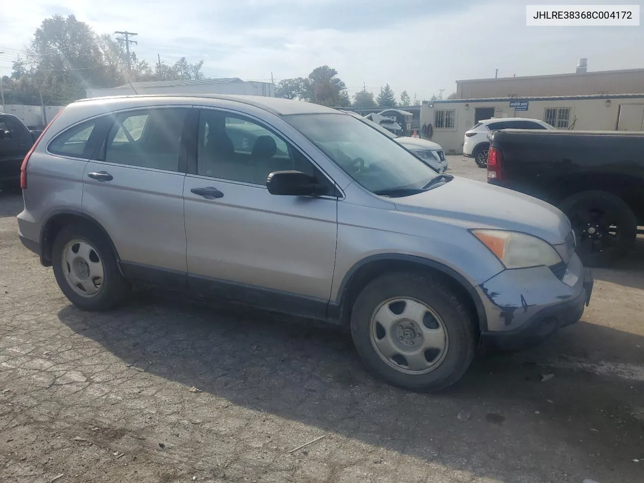 2008 Honda Cr-V Lx VIN: JHLRE38368C004172 Lot: 75615464