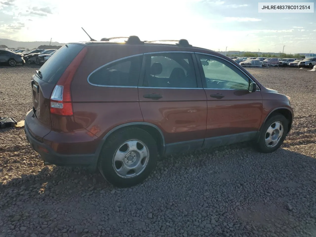 JHLRE48378C012514 2008 Honda Cr-V Lx