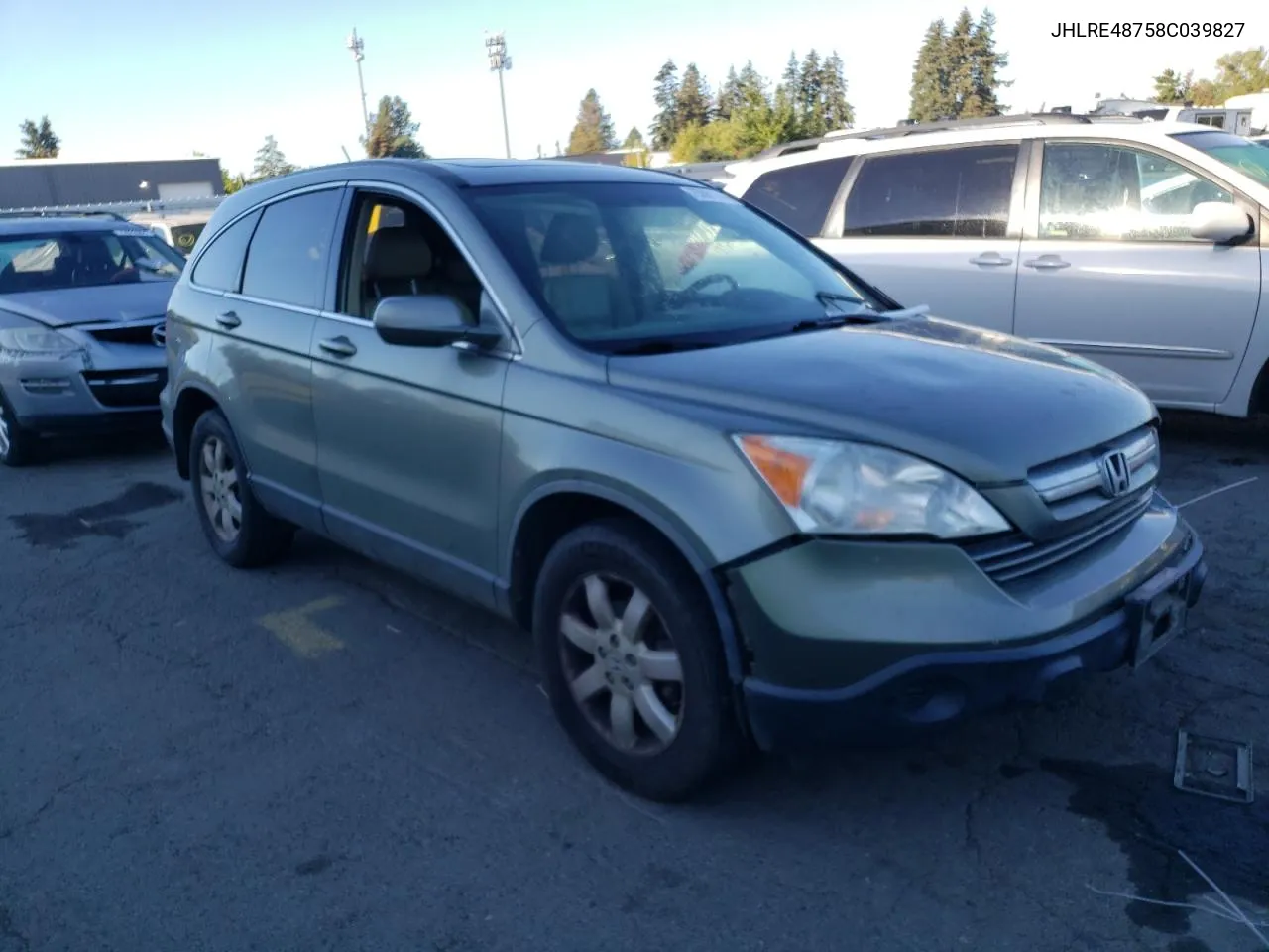 2008 Honda Cr-V Exl VIN: JHLRE48758C039827 Lot: 75881764