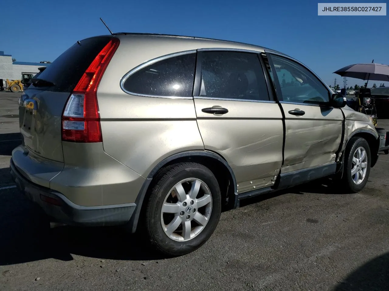 2008 Honda Cr-V Ex VIN: JHLRE38558C027427 Lot: 75959864