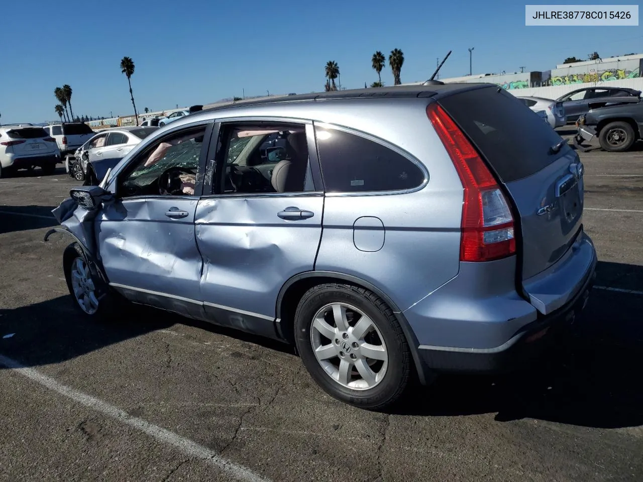 2008 Honda Cr-V Exl VIN: JHLRE38778C015426 Lot: 76059894