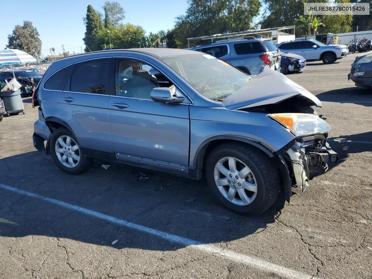 2008 Honda Cr-V Exl VIN: JHLRE38778C015426 Lot: 76059894