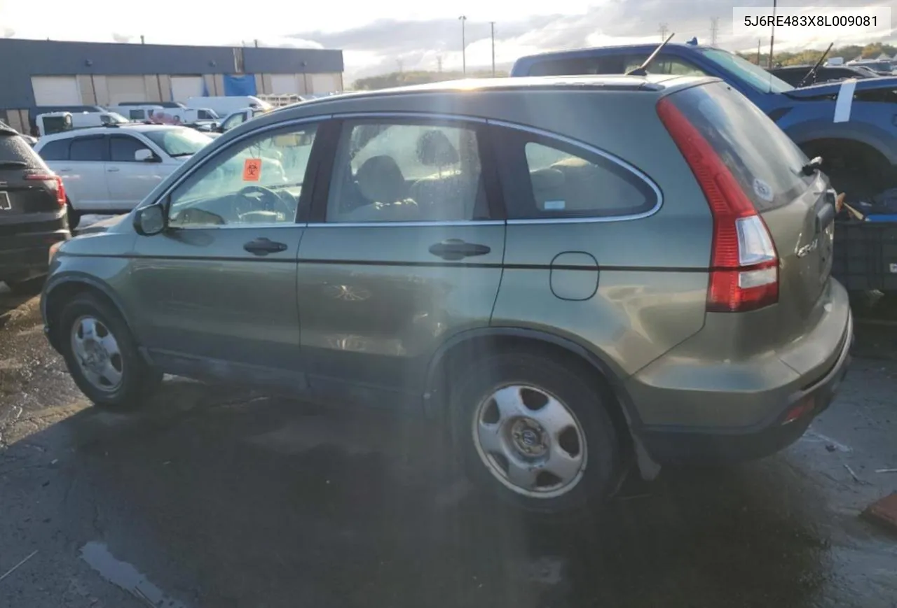 5J6RE483X8L009081 2008 Honda Cr-V Lx