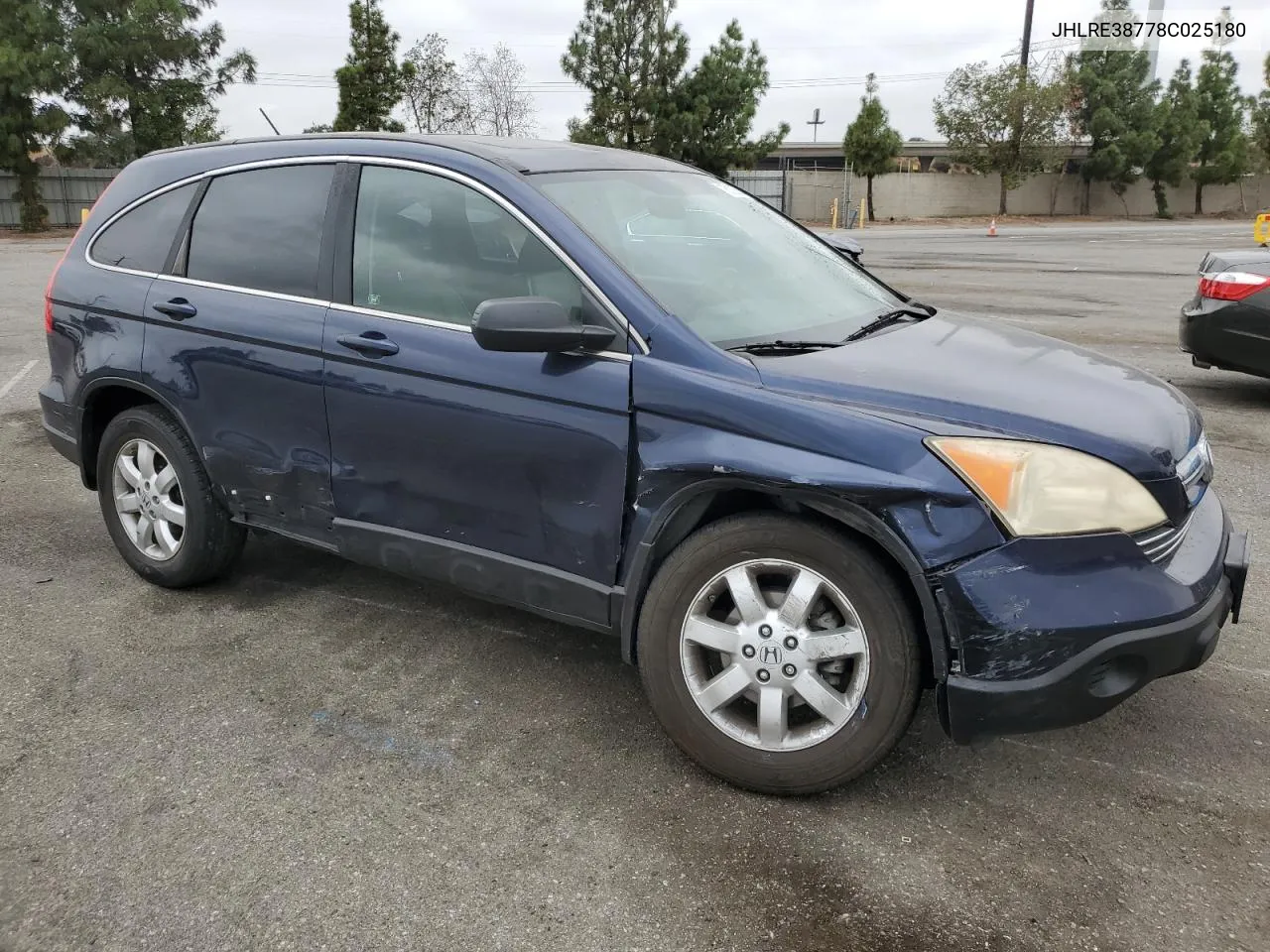 2008 Honda Cr-V Exl VIN: JHLRE38778C025180 Lot: 76133554