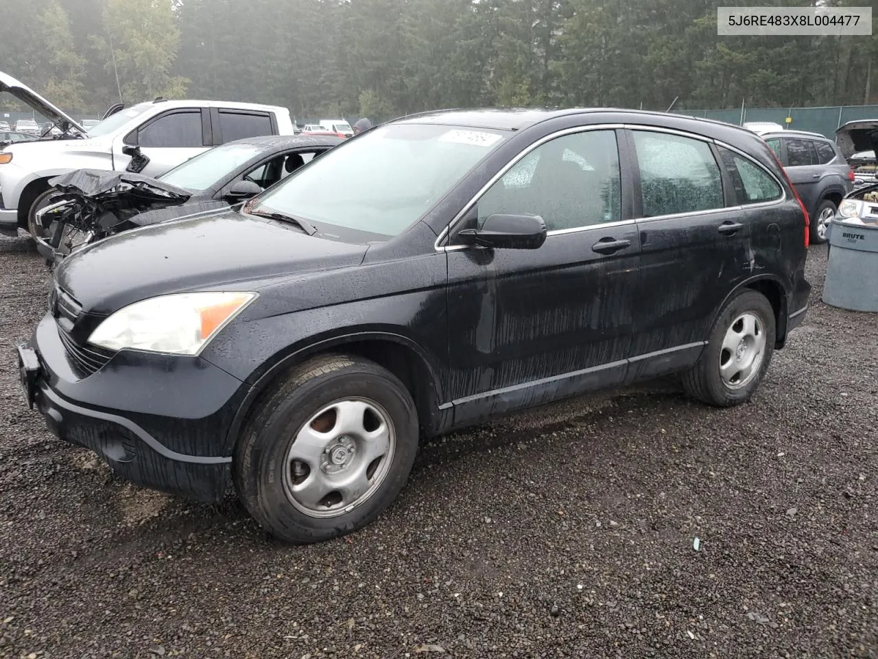 5J6RE483X8L004477 2008 Honda Cr-V Lx