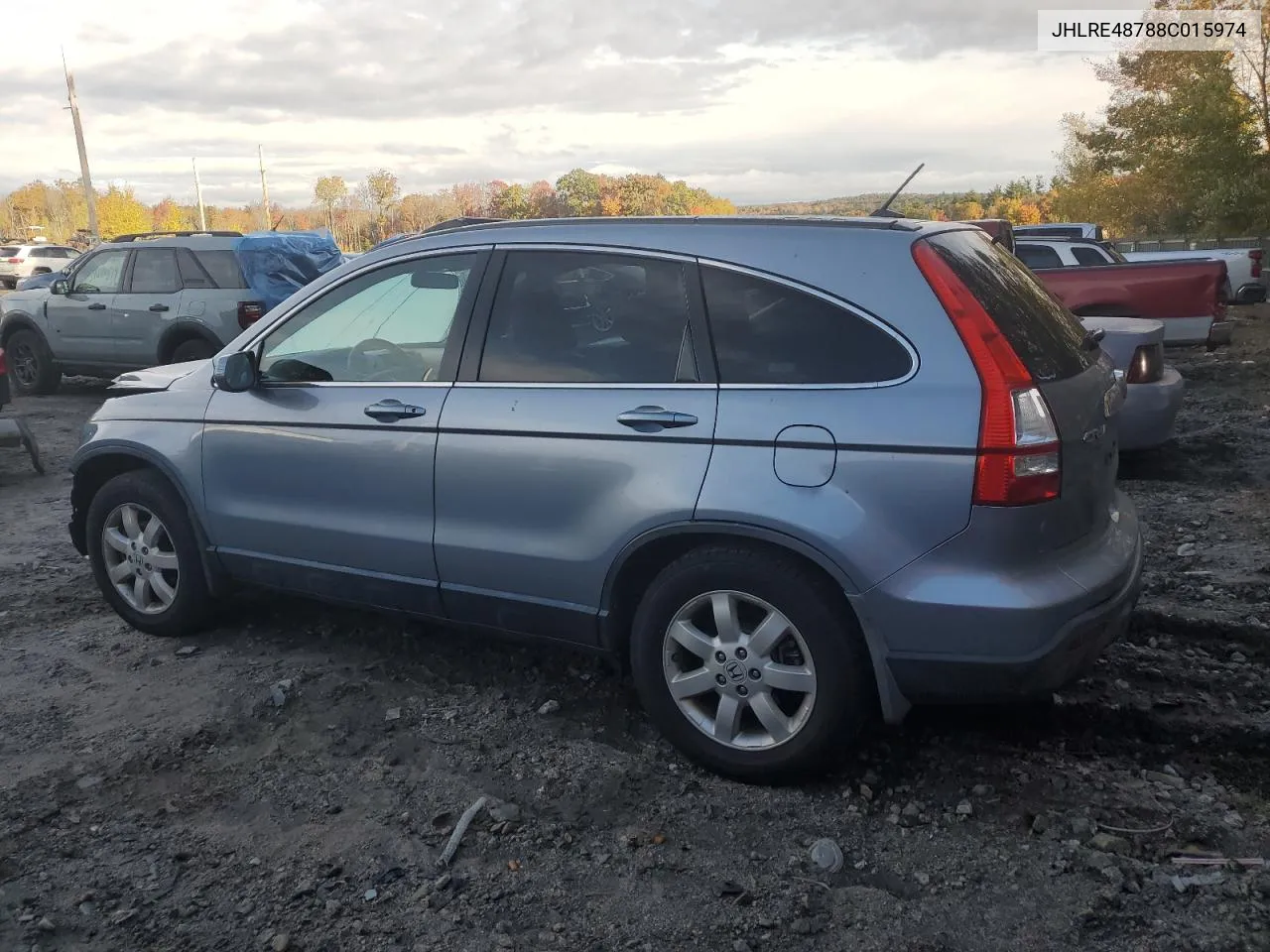 2008 Honda Cr-V Exl VIN: JHLRE48788C015974 Lot: 76235474