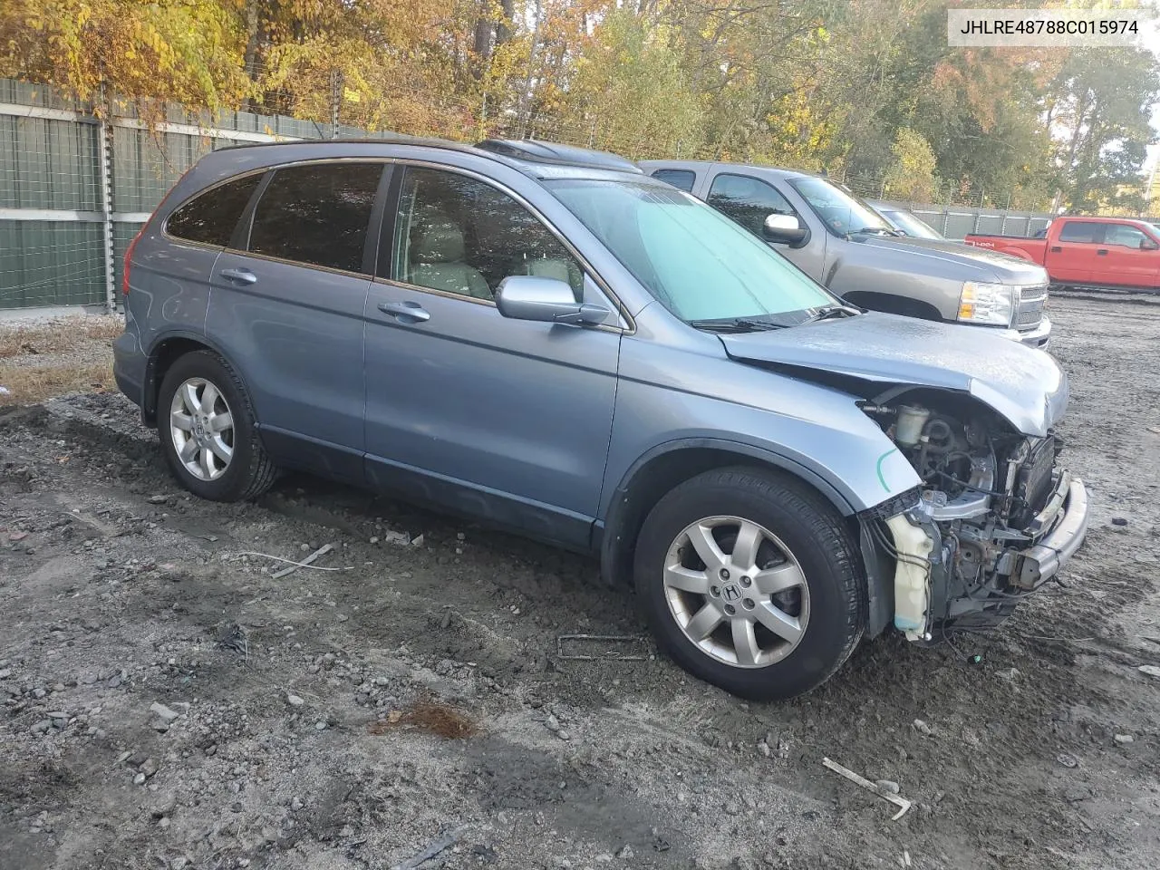 2008 Honda Cr-V Exl VIN: JHLRE48788C015974 Lot: 76235474