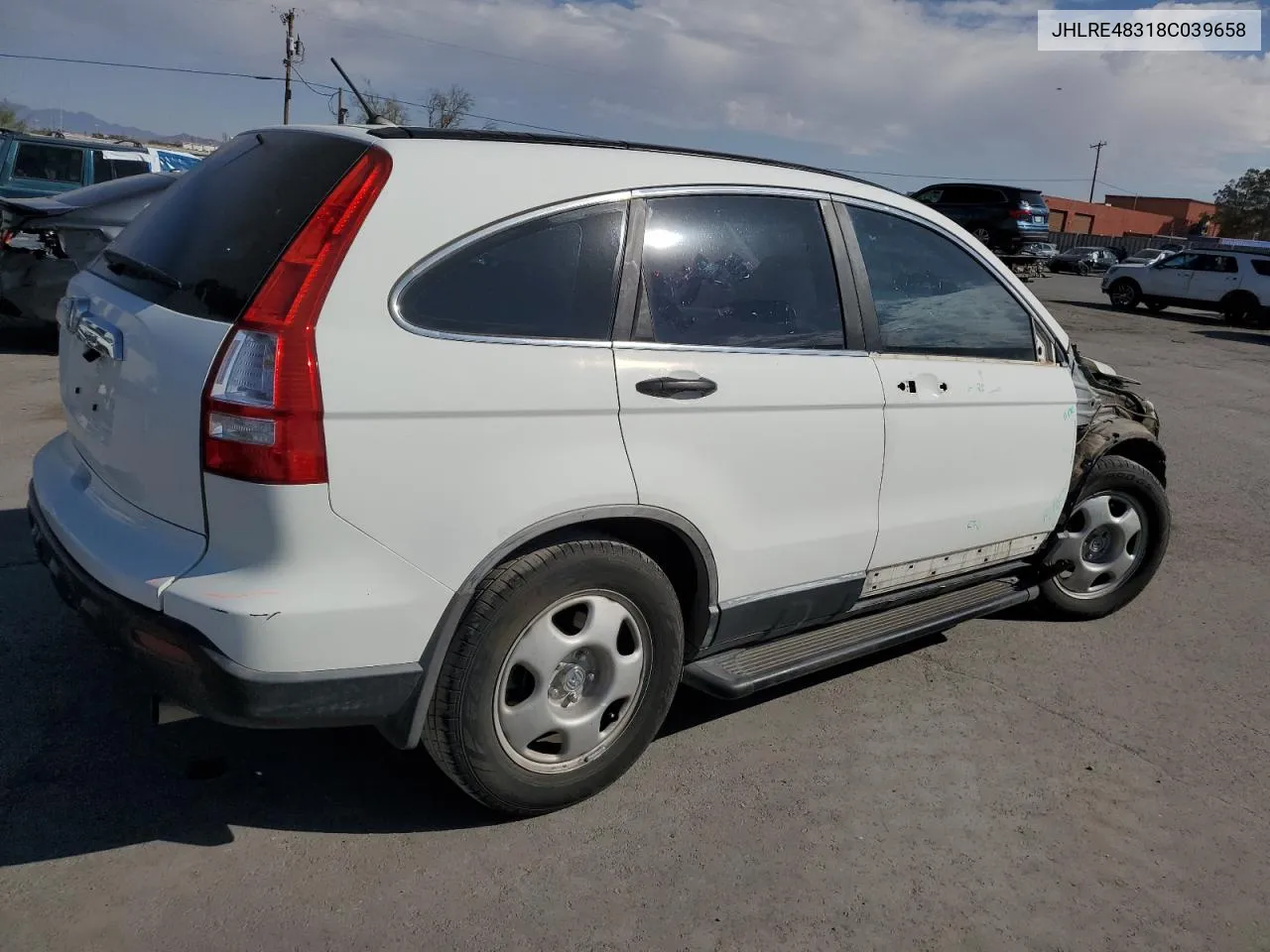 2008 Honda Cr-V Lx VIN: JHLRE48318C039658 Lot: 76327584