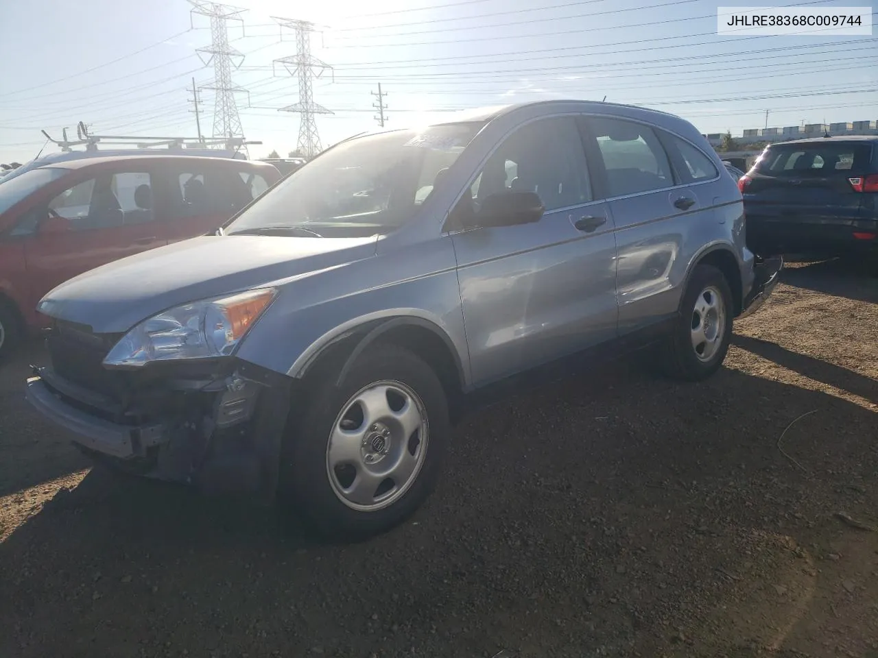 JHLRE38368C009744 2008 Honda Cr-V Lx