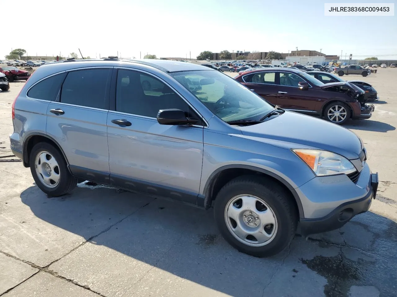 2008 Honda Cr-V Lx VIN: JHLRE38368C009453 Lot: 76356934