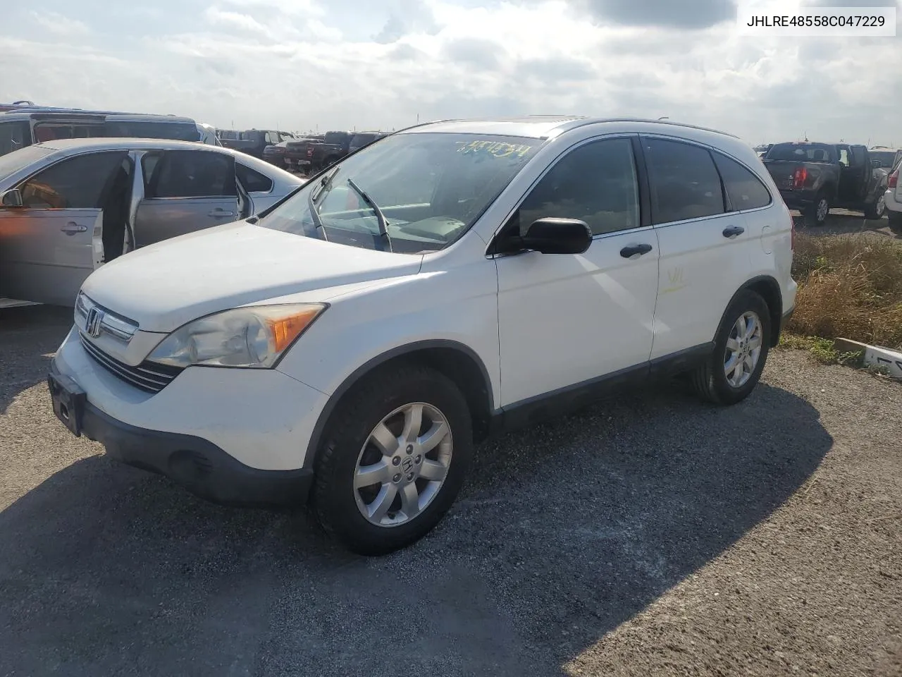 2008 Honda Cr-V Ex VIN: JHLRE48558C047229 Lot: 76454534