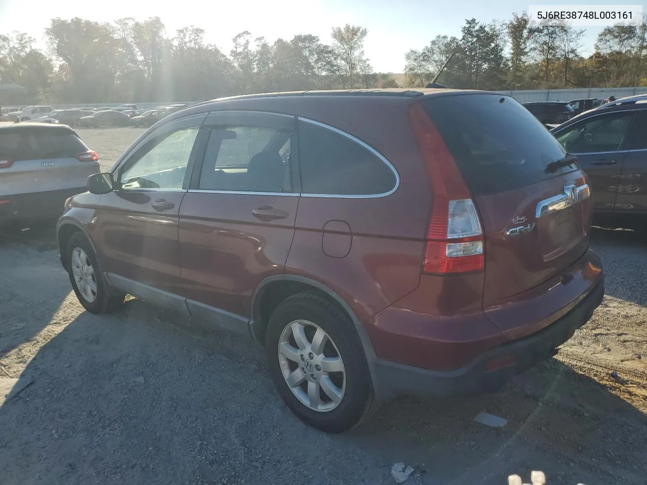 2008 Honda Cr-V Exl VIN: 5J6RE38748L003161 Lot: 76493844