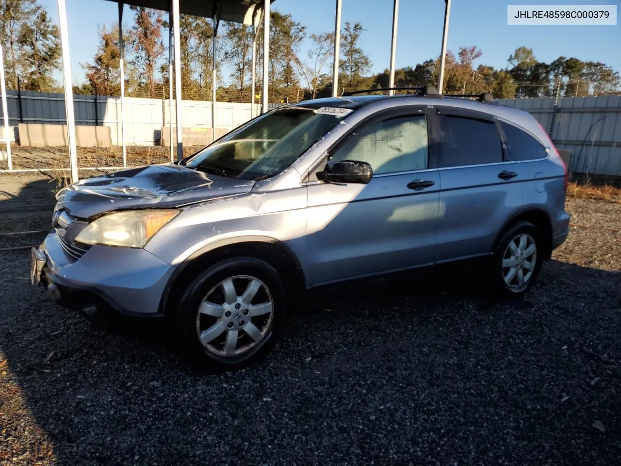 2008 Honda Cr-V Ex VIN: JHLRE48598C000379 Lot: 76526204