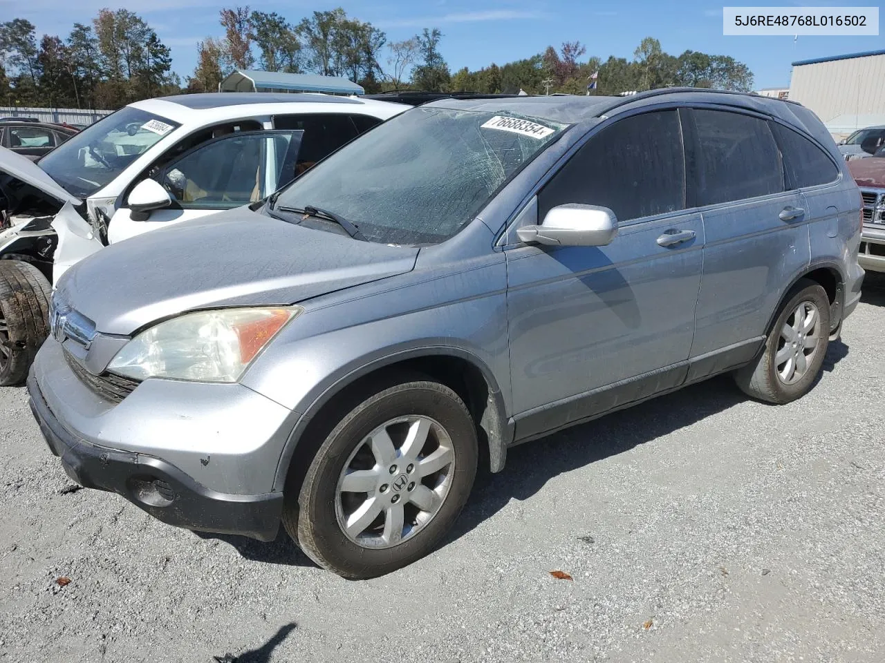 2008 Honda Cr-V Exl VIN: 5J6RE48768L016502 Lot: 76688354