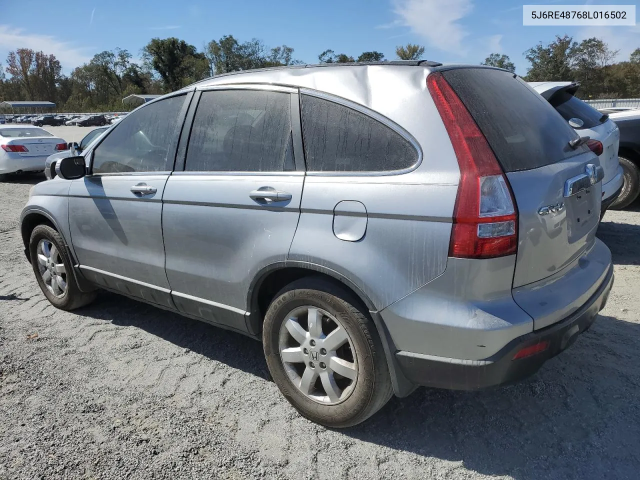 2008 Honda Cr-V Exl VIN: 5J6RE48768L016502 Lot: 76688354