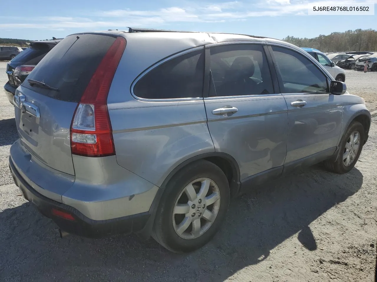 2008 Honda Cr-V Exl VIN: 5J6RE48768L016502 Lot: 76688354