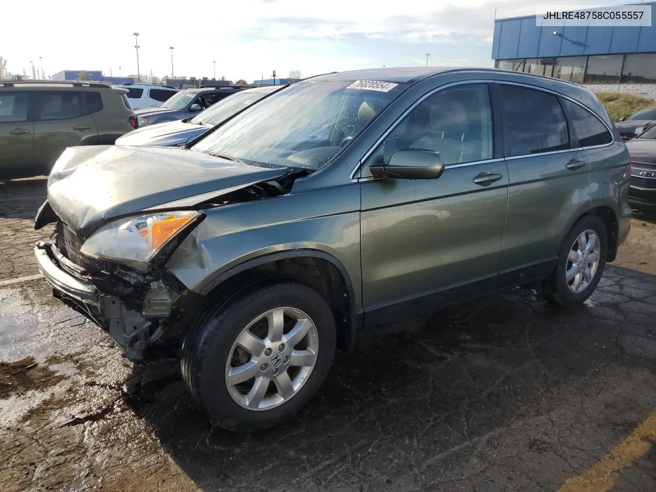 2008 Honda Cr-V Exl VIN: JHLRE48758C055557 Lot: 76820554