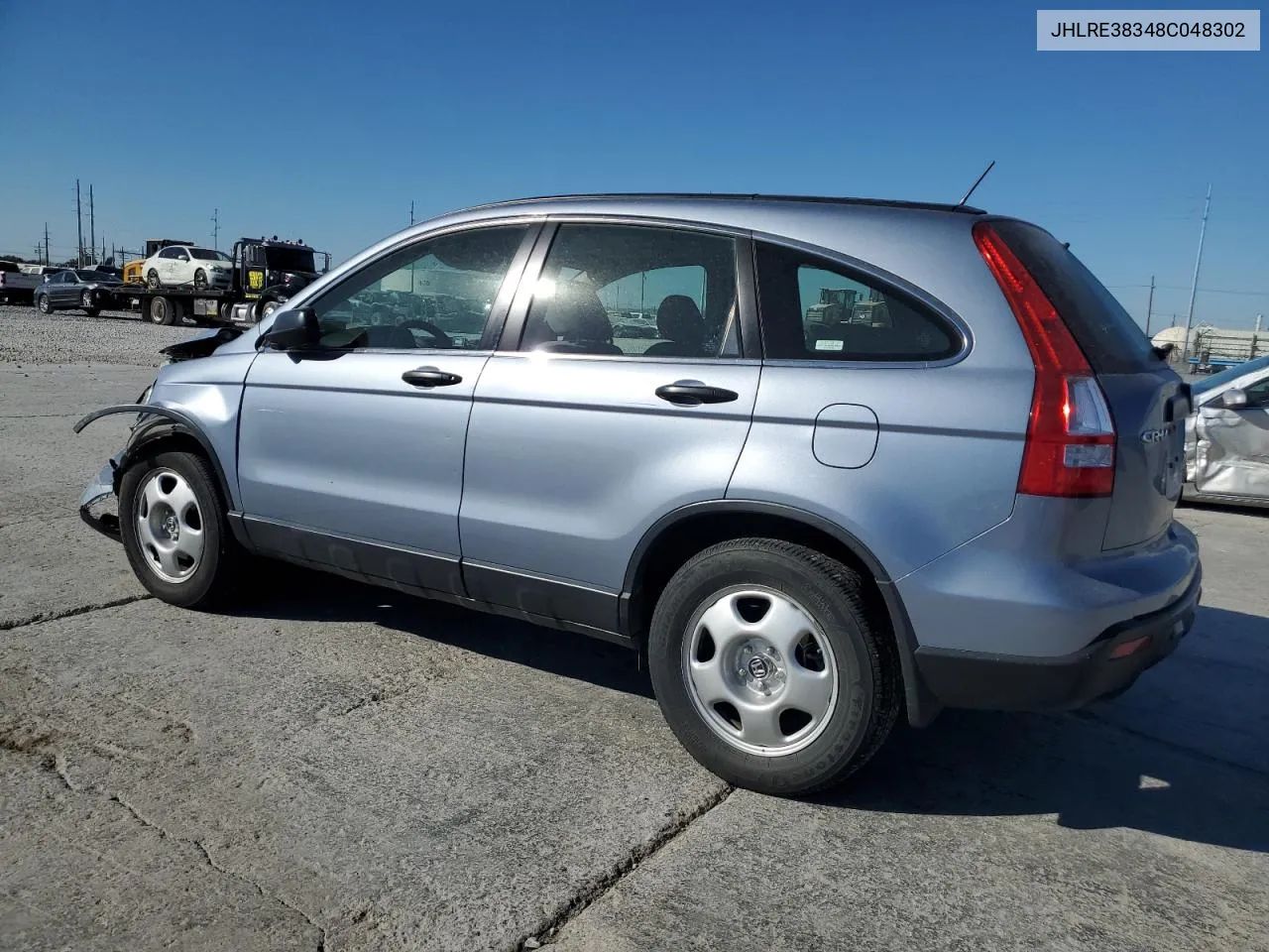 2008 Honda Cr-V Lx VIN: JHLRE38348C048302 Lot: 76829874