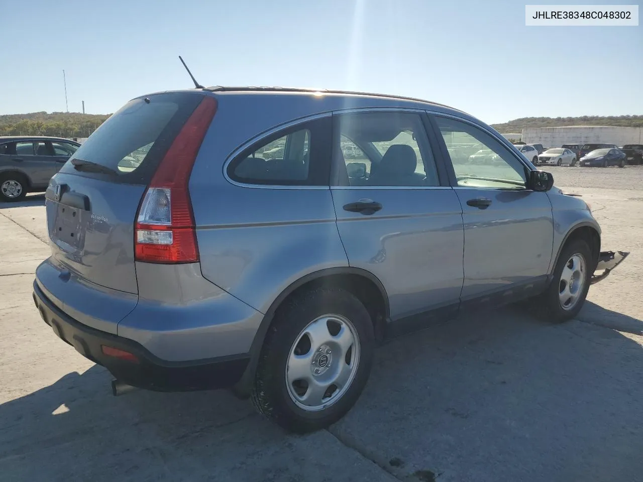 2008 Honda Cr-V Lx VIN: JHLRE38348C048302 Lot: 76829874