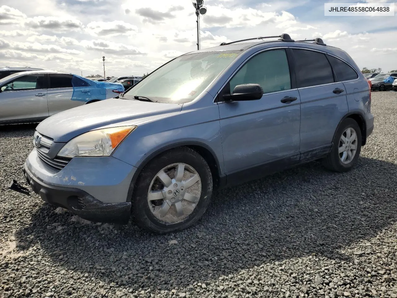 2008 Honda Cr-V Ex VIN: JHLRE48558C064838 Lot: 76840924