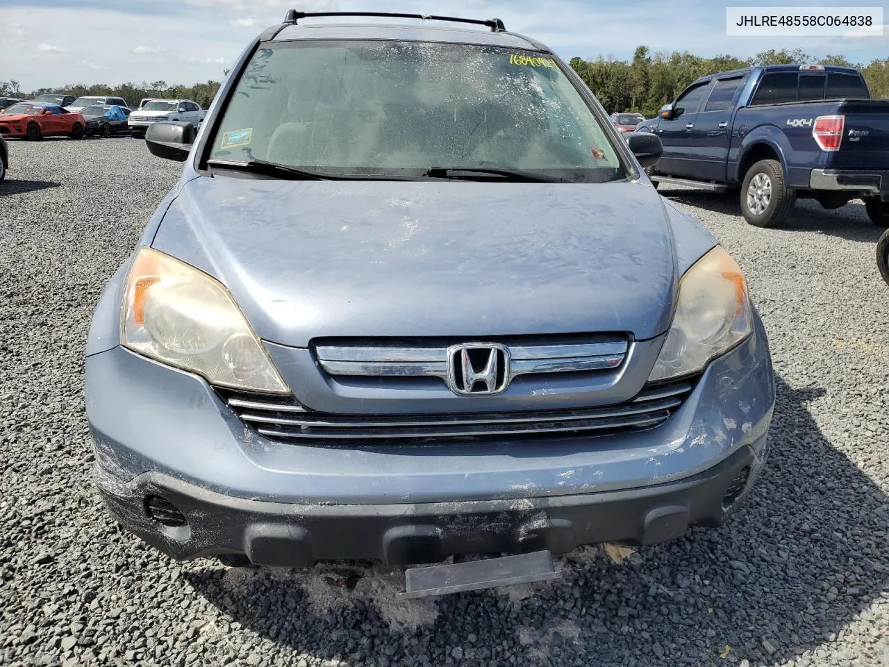 2008 Honda Cr-V Ex VIN: JHLRE48558C064838 Lot: 76840924