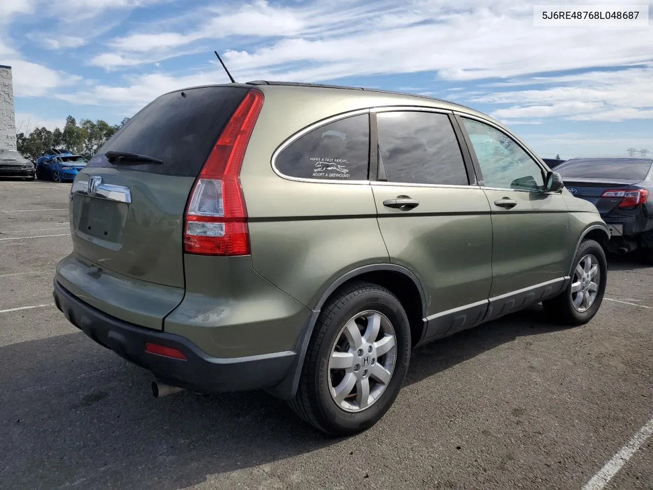 2008 Honda Cr-V Exl VIN: 5J6RE48768L048687 Lot: 76857324