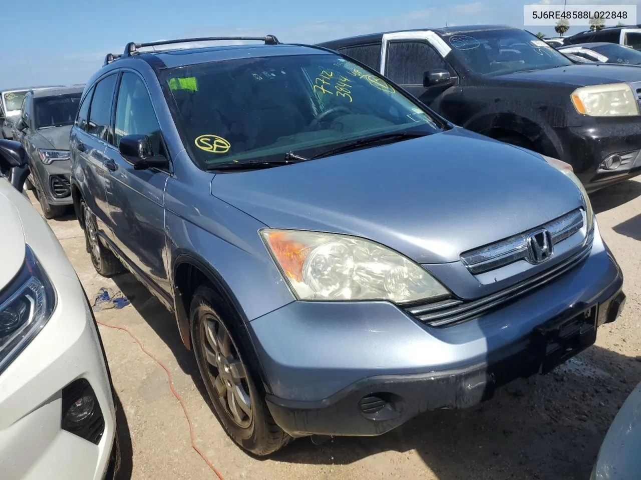 2008 Honda Cr-V Ex VIN: 5J6RE48588L022848 Lot: 77123844