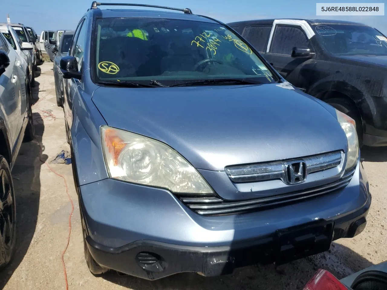 2008 Honda Cr-V Ex VIN: 5J6RE48588L022848 Lot: 77123844