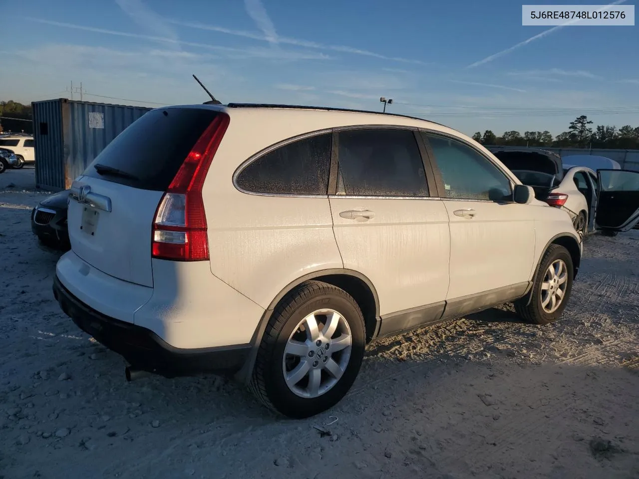 2008 Honda Cr-V Exl VIN: 5J6RE48748L012576 Lot: 77229974