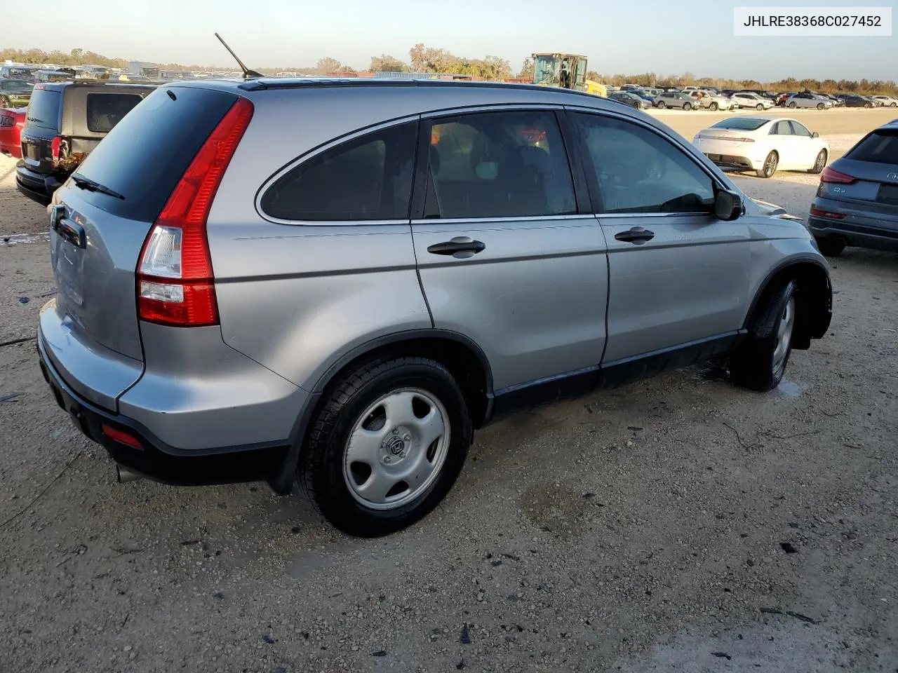 2008 Honda Cr-V Lx VIN: JHLRE38368C027452 Lot: 77246524