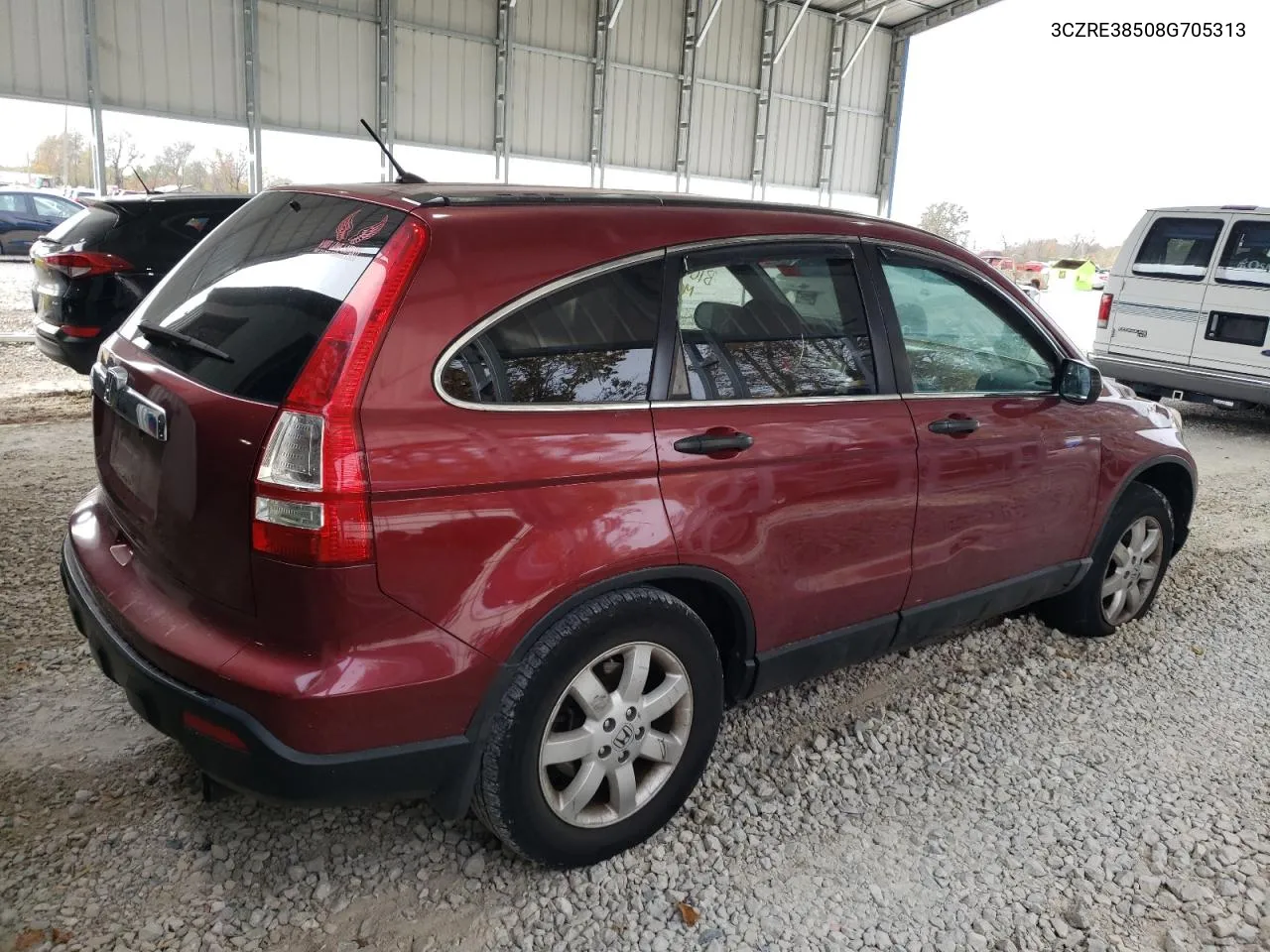 2008 Honda Cr-V Ex VIN: 3CZRE38508G705313 Lot: 77376094