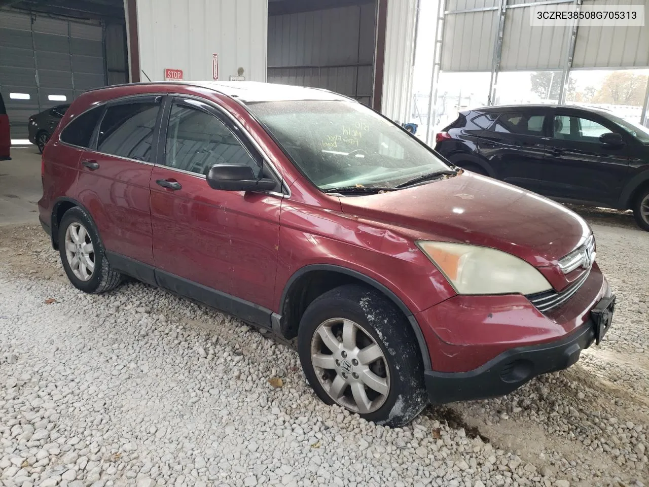 2008 Honda Cr-V Ex VIN: 3CZRE38508G705313 Lot: 77376094