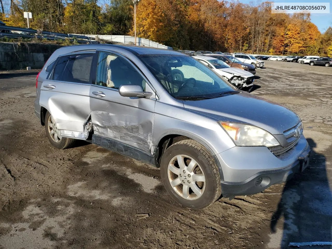 2008 Honda Cr-V Exl VIN: JHLRE48708C056079 Lot: 77399894