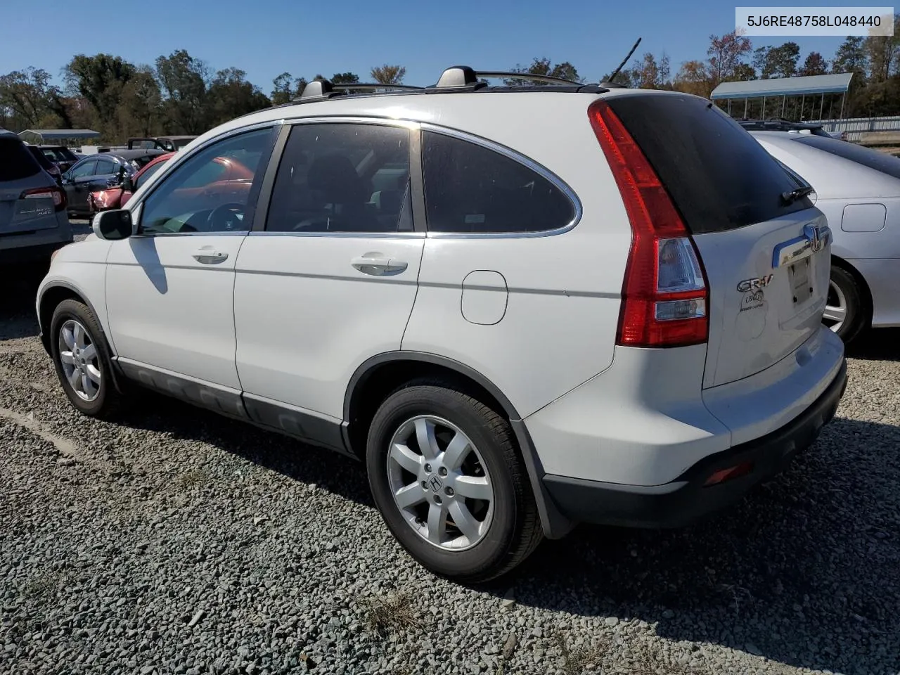 2008 Honda Cr-V Exl VIN: 5J6RE48758L048440 Lot: 77441124