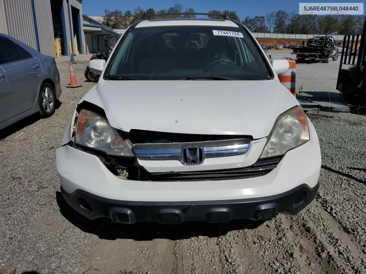 2008 Honda Cr-V Exl VIN: 5J6RE48758L048440 Lot: 77441124