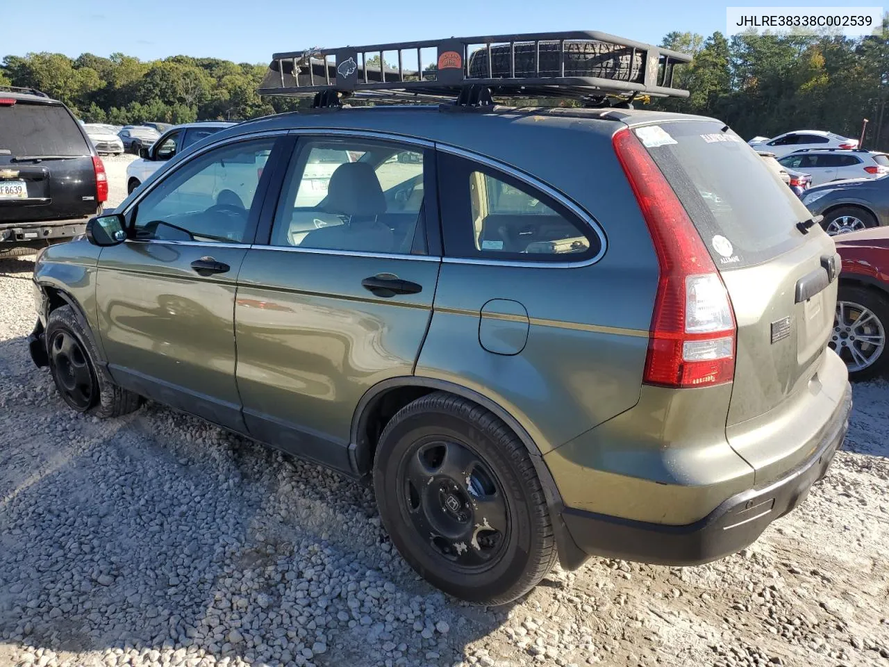 2008 Honda Cr-V Lx VIN: JHLRE38338C002539 Lot: 77523164