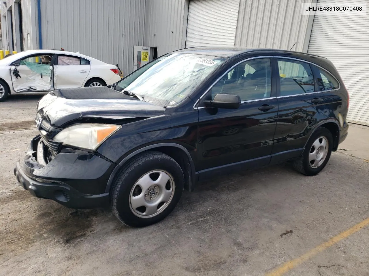 2008 Honda Cr-V Lx VIN: JHLRE48318C070408 Lot: 77551354