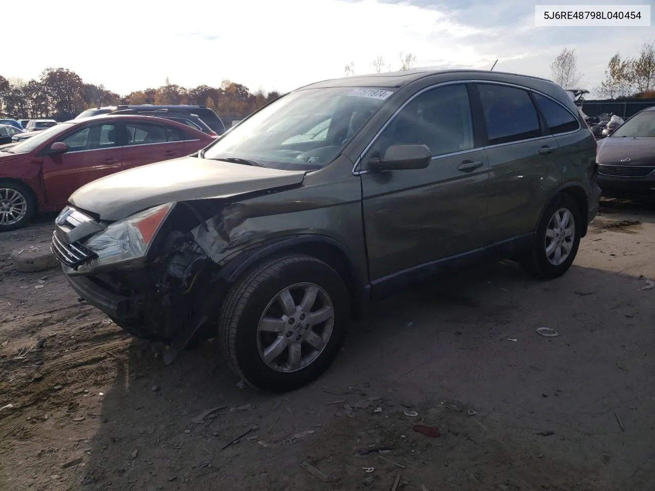 2008 Honda Cr-V Exl VIN: 5J6RE48798L040454 Lot: 77571974