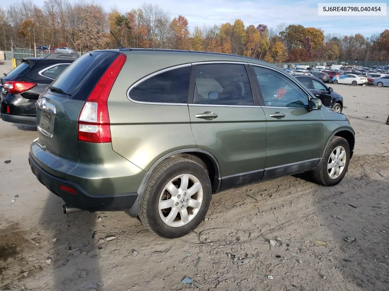 2008 Honda Cr-V Exl VIN: 5J6RE48798L040454 Lot: 77571974