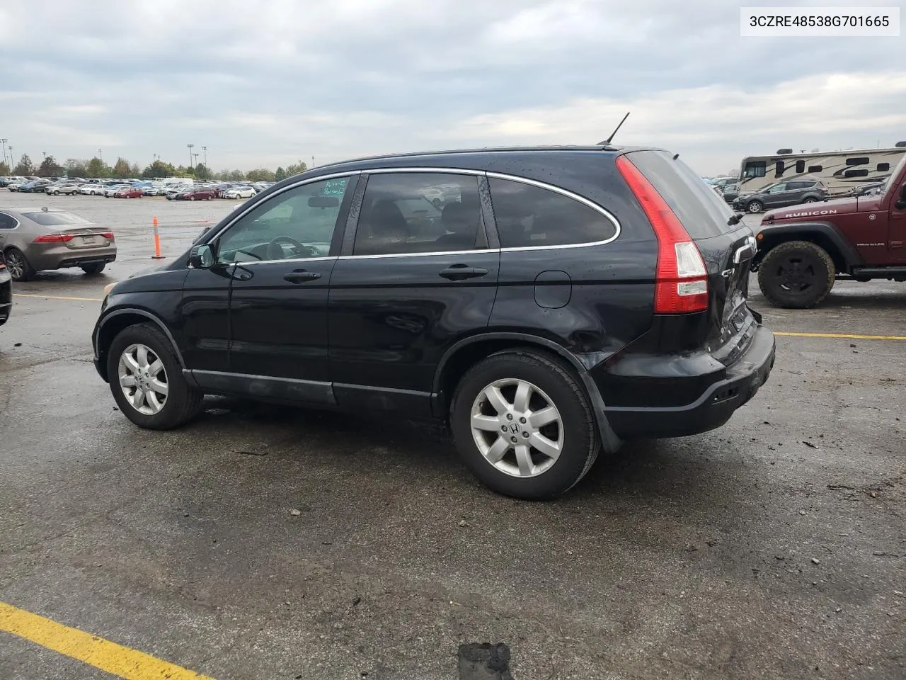 2008 Honda Cr-V Ex VIN: 3CZRE48538G701665 Lot: 77958114