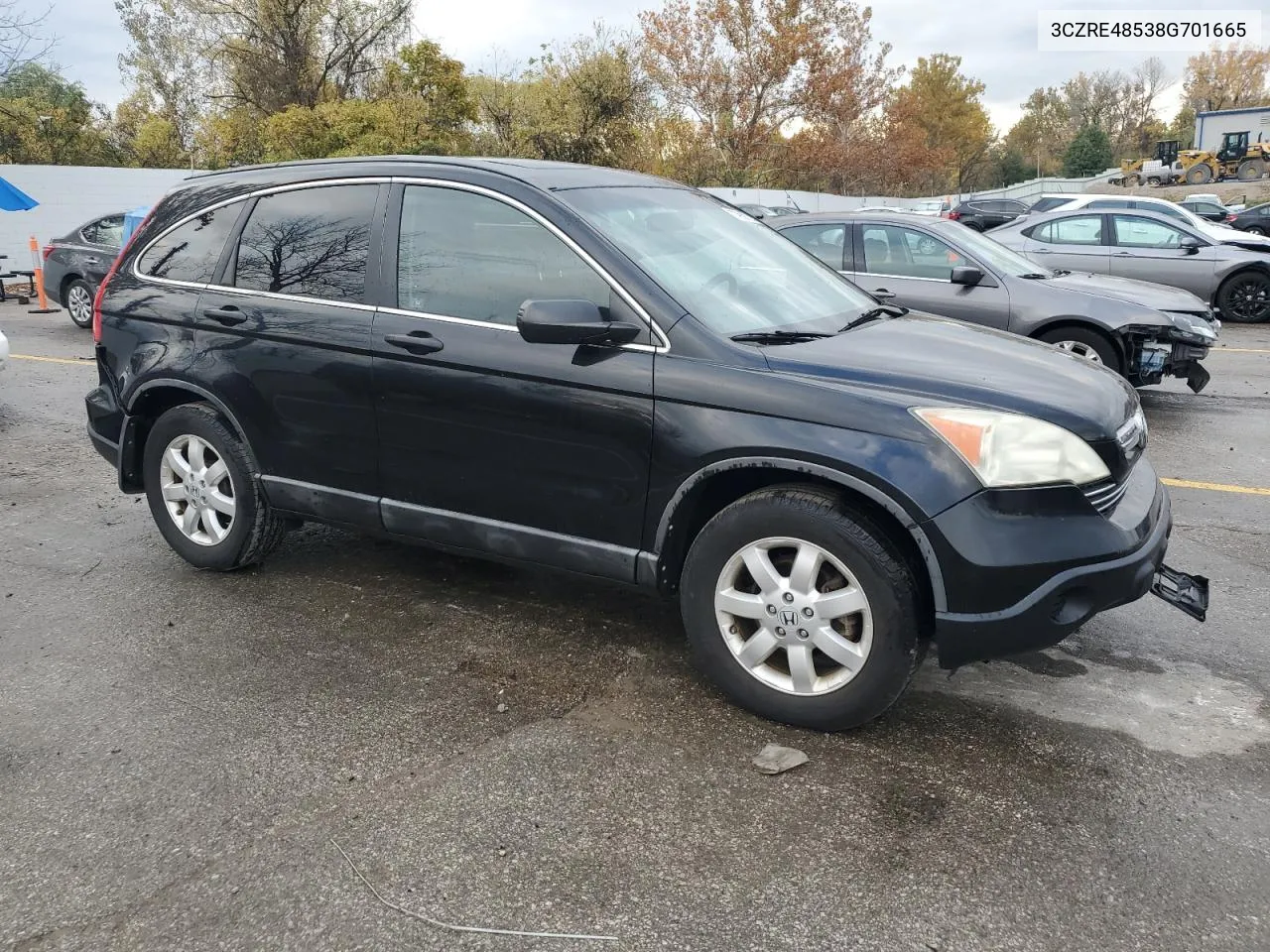 2008 Honda Cr-V Ex VIN: 3CZRE48538G701665 Lot: 77958114