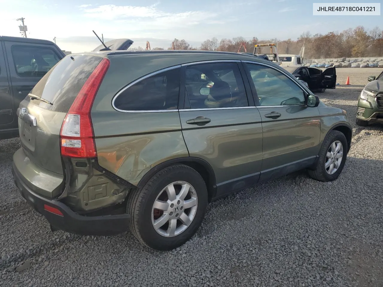 2008 Honda Cr-V Exl VIN: JHLRE48718C041221 Lot: 77966834