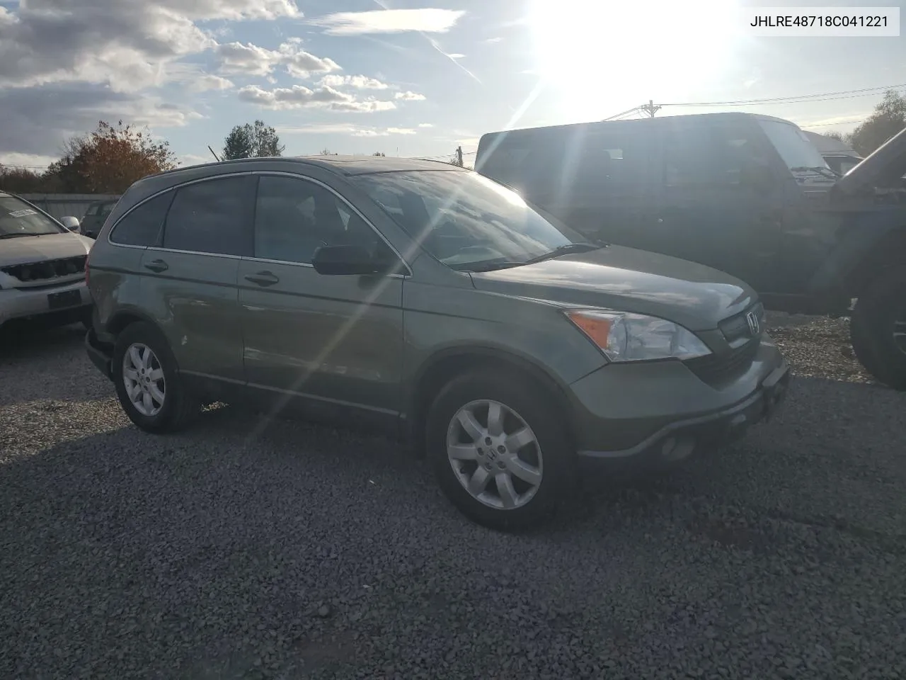 2008 Honda Cr-V Exl VIN: JHLRE48718C041221 Lot: 77966834