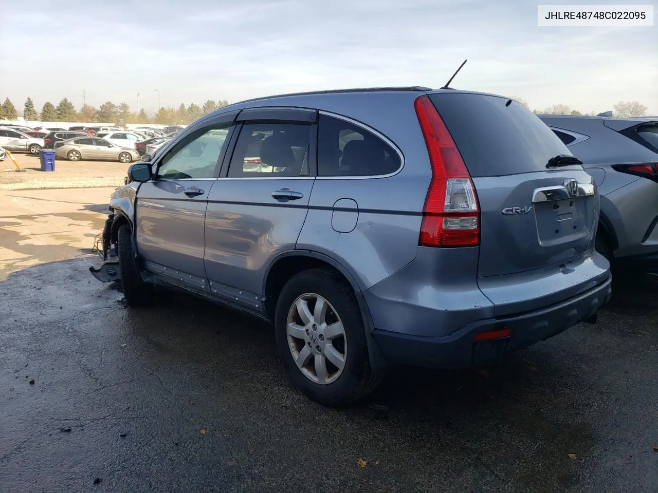 2008 Honda Cr-V Exl VIN: JHLRE48748C022095 Lot: 77968514