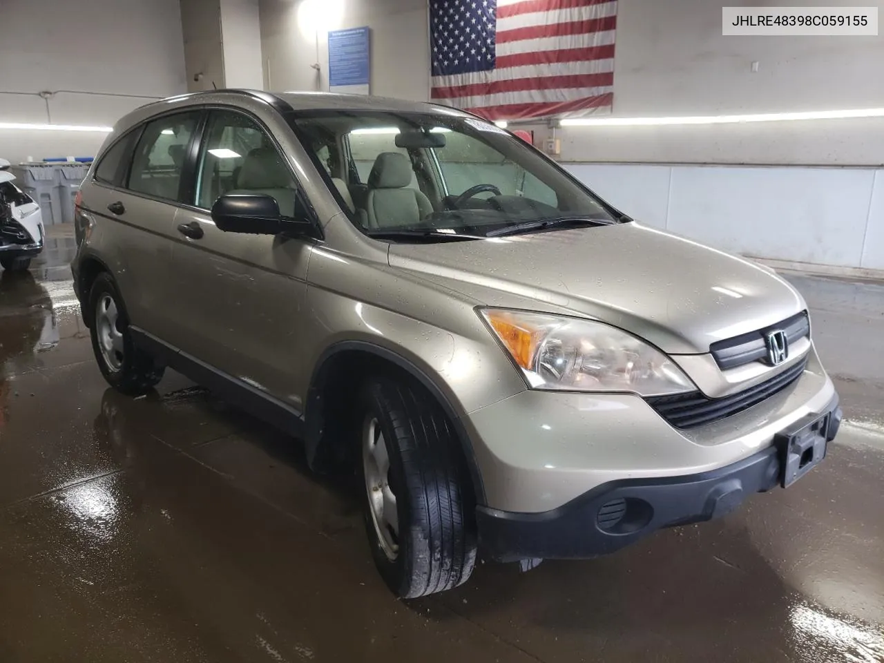 2008 Honda Cr-V Lx VIN: JHLRE48398C059155 Lot: 78056924