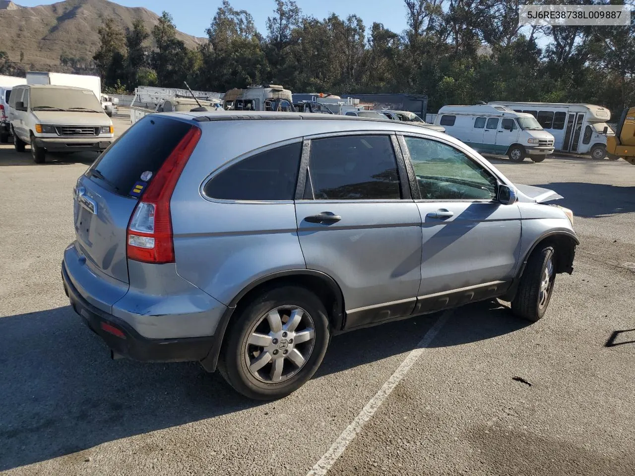 2008 Honda Cr-V Exl VIN: 5J6RE38738L009887 Lot: 78495724